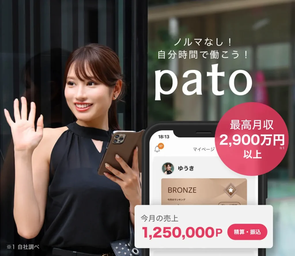 ギャラ 飲み アプリ pato