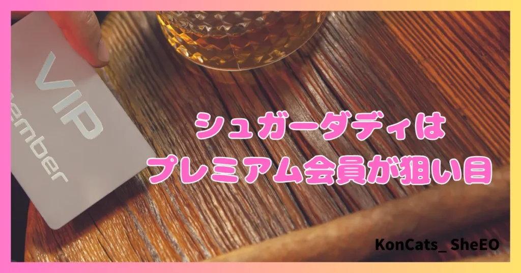 シュガーダディ　パパ活　女性　上手に稼ぐ方法　プレミアム会員