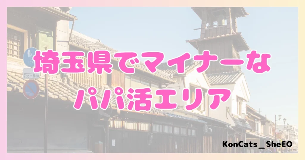 パパ活　埼玉県　女性　マイナーエリア