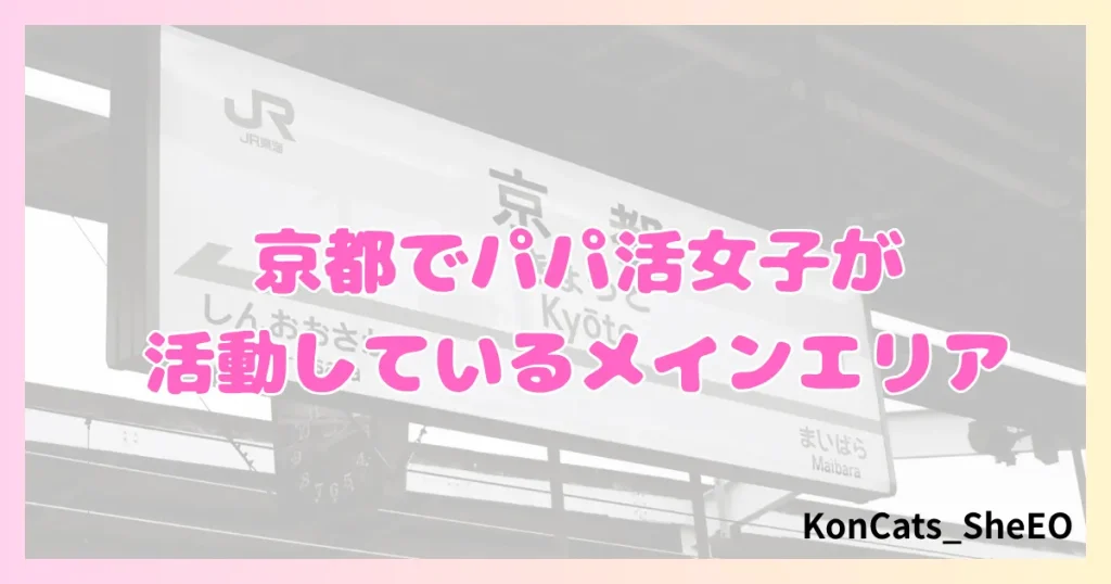 京都 パパ活 女性 メインエリア