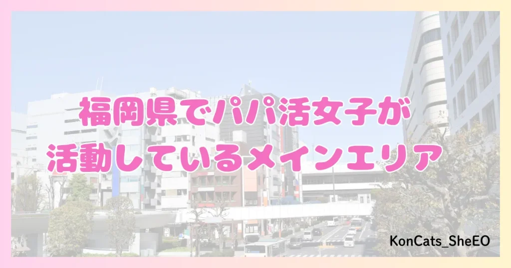 パパ活　福岡　女性　メインエリア　