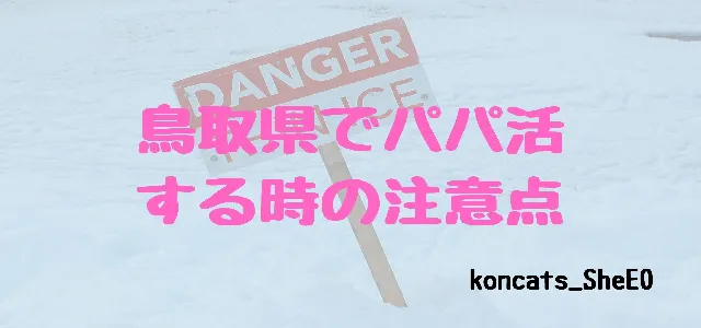 パパ活 鳥取県 女性 注意点