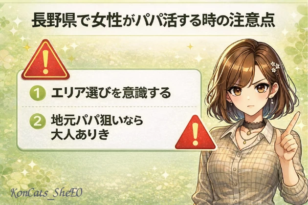 長野　パパ活　注意点