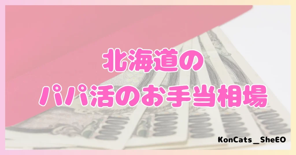 パパ活 北海道 女性 お手当相場
