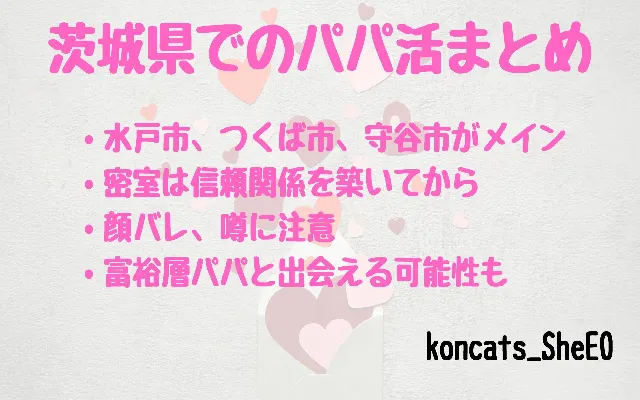 パパ活 茨城県 女性 まとめ