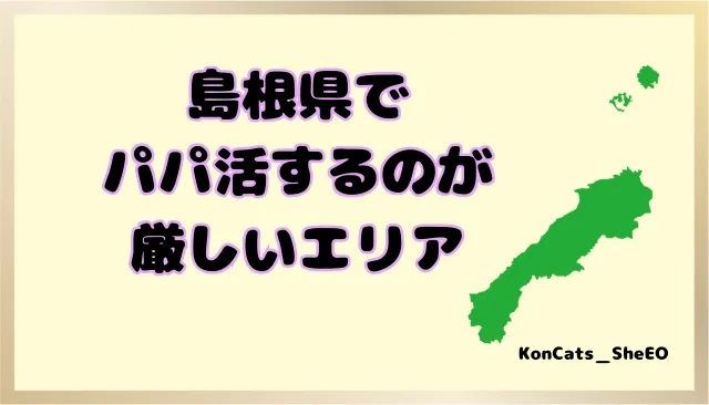 パパ活 島根県 女性 厳しいエリア