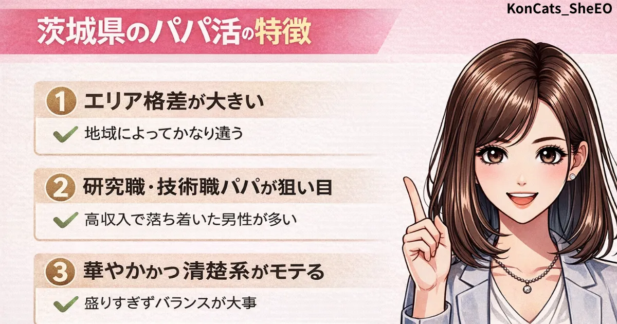 茨城　パパ活　茨城パパ活の特徴