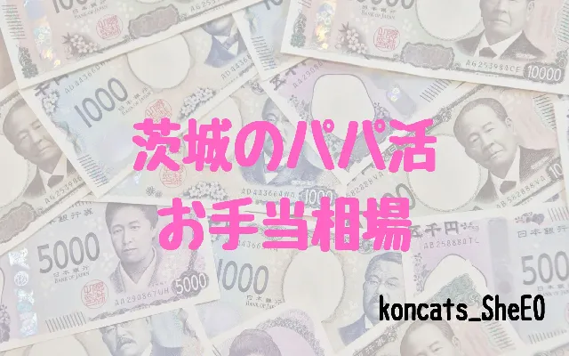 パパ活 茨城県 女性 お手当相場