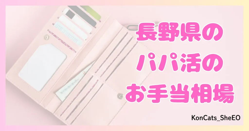 パパ活 長野県 女性 お手当相場