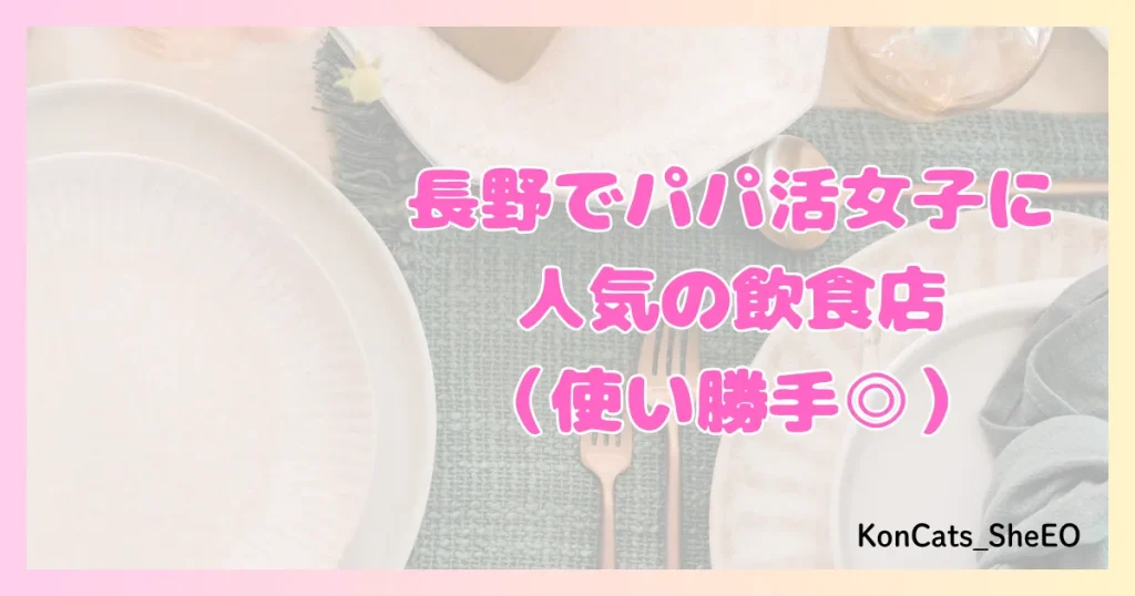 パパ活 長野県 女性 人気の飲食店 ランチ
