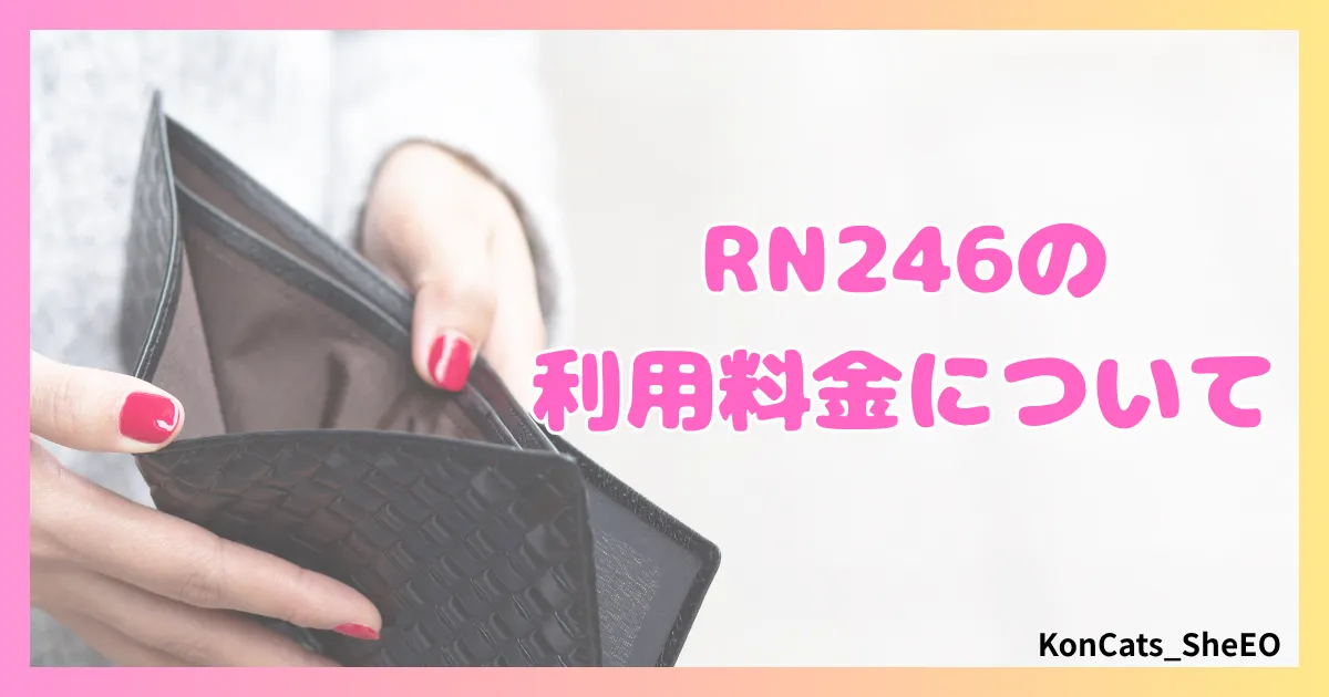 パパ活　RN246　女性　パパ活サイト　利用料金