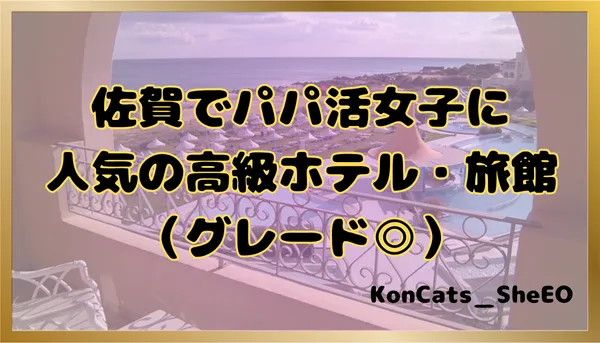 パパ活　佐賀県　女性　高級ホテル・旅館