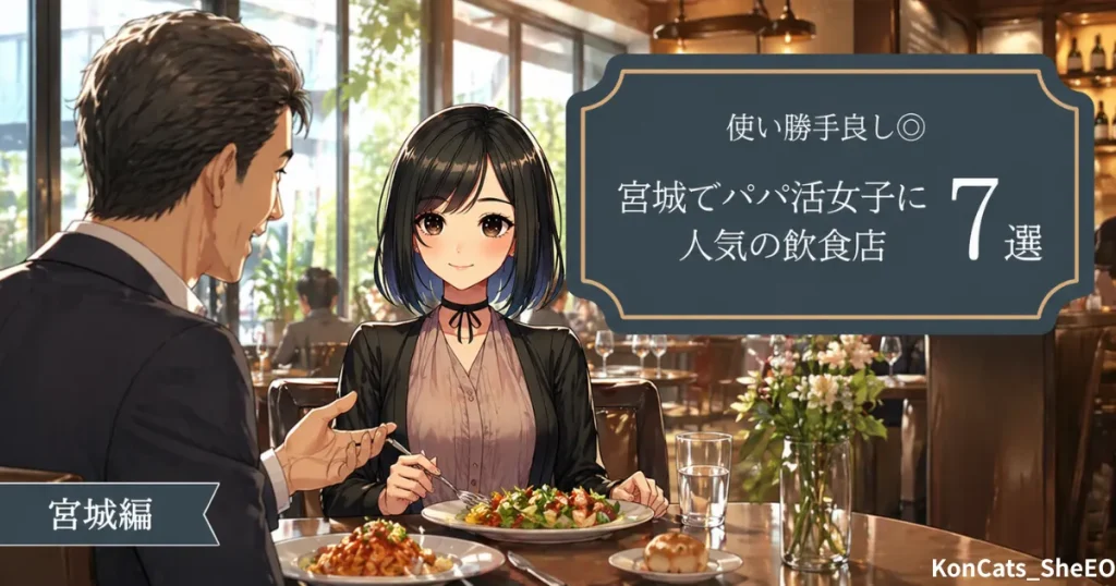 宮城県　パパ活　宮城県でパパ活女子に人気の飲食店