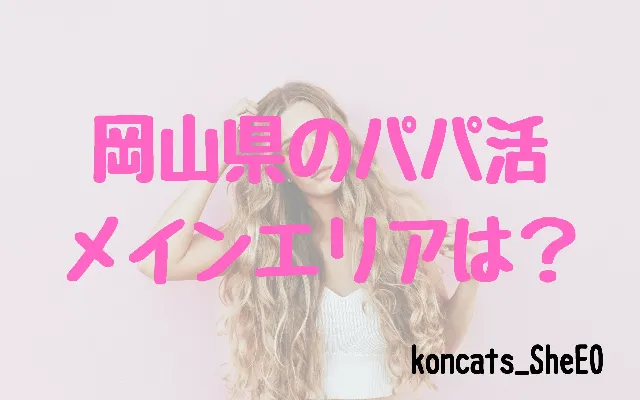 パパ活　岡山県　女性　メインエリア