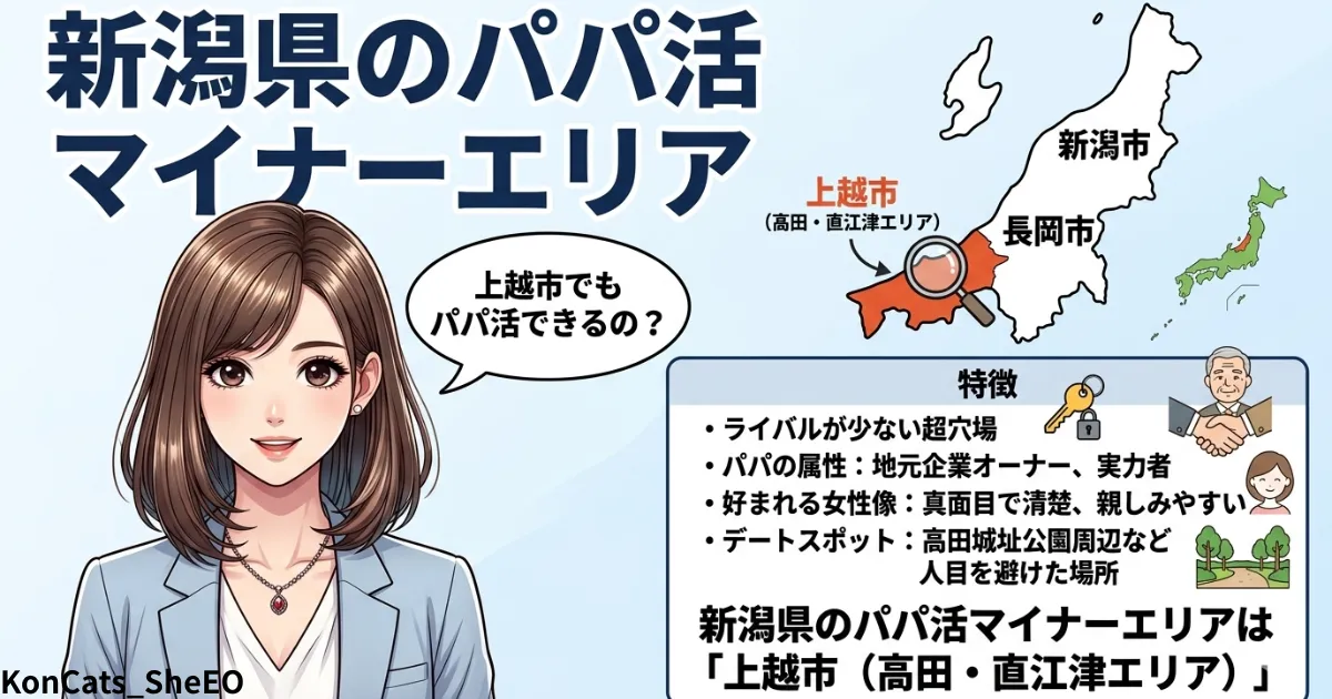 新潟県　パパ活　新潟パパ活のマイナーエリア