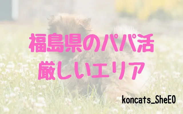 福島県　パパ活　女性　難しいエリア