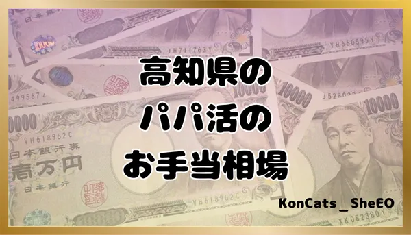 パパ活 高知県 女性 お手当相場
