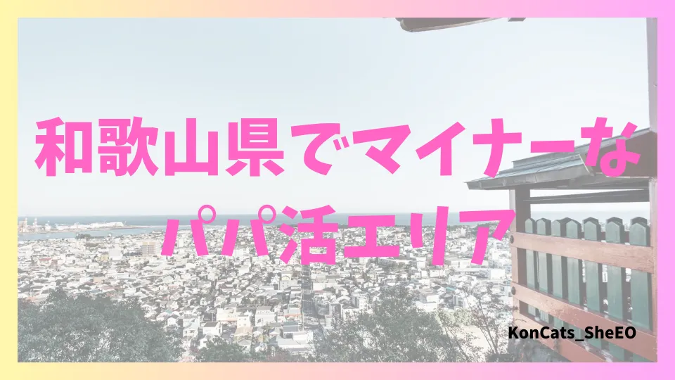 和歌山県 パパ活 女性 マイナーエリア