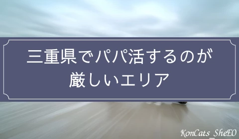 三重　パパ活　厳しいエリア