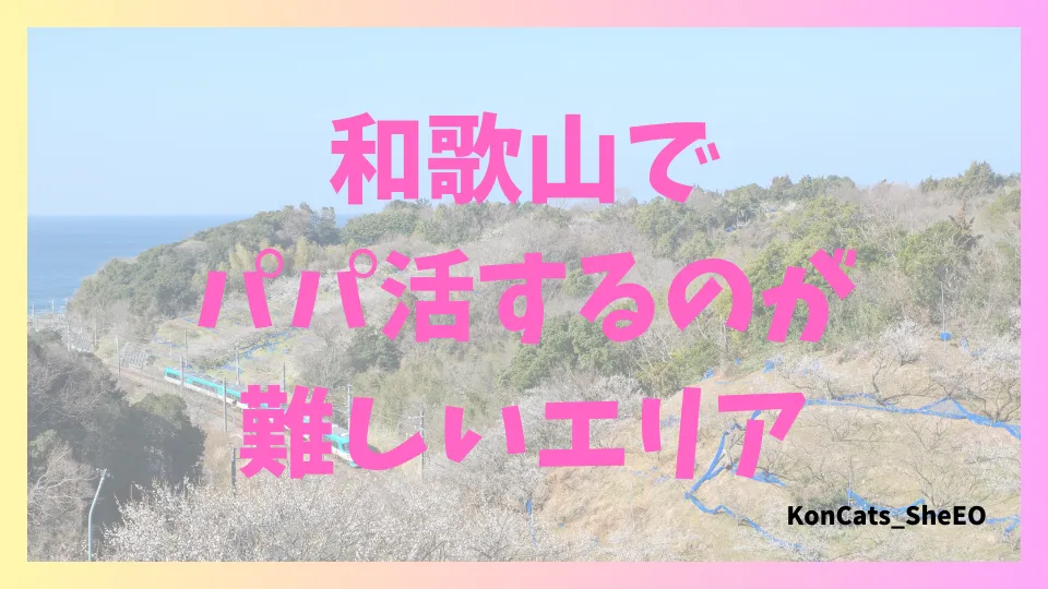 和歌山県 パパ活 女性 難しいエリア