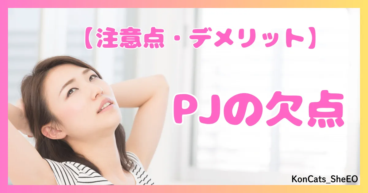 PJ パパ活アプリ 女性 欠点 注意点 デメリット