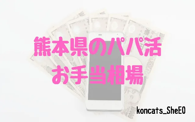 パパ活 熊本県 女性 お手当相場