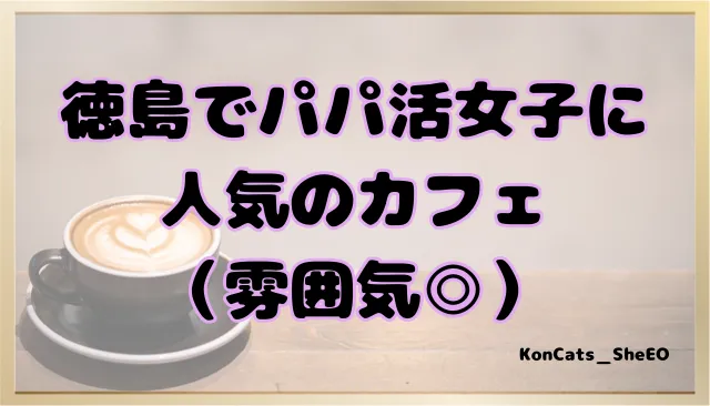 徳島県　パパ活　女性　人気のカフェ
