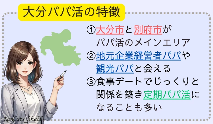 大分　パパ活　特徴