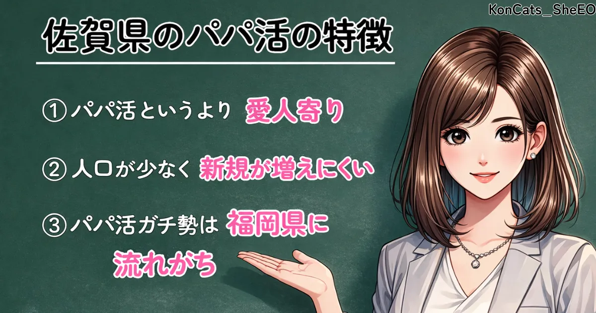 佐賀県　パパ活　佐賀パパ活の特徴