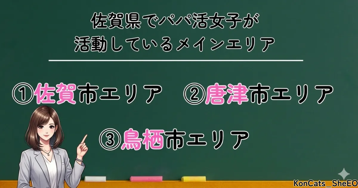 佐賀県　パパ活　佐賀県のパパ活メインエリア