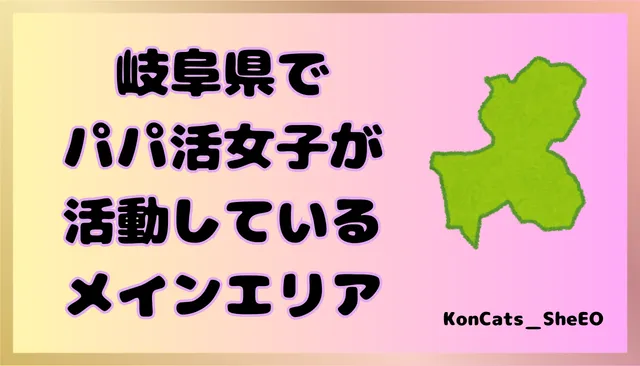 パパ活 岐阜県 女性 メインエリア