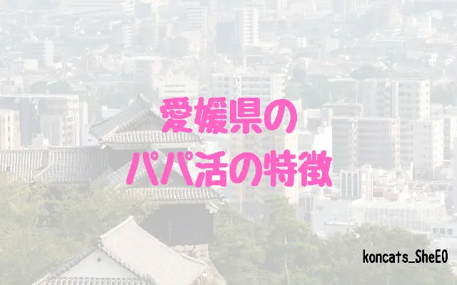 愛媛県 パパ活 女性 特徴