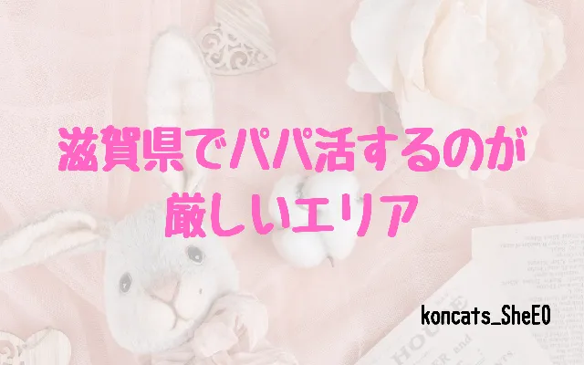 滋賀県 パパ活 女性 厳しいエリア
