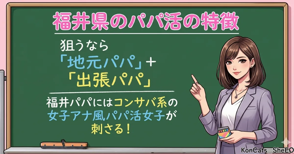 福井県　パパ活　福井パパ活の特徴