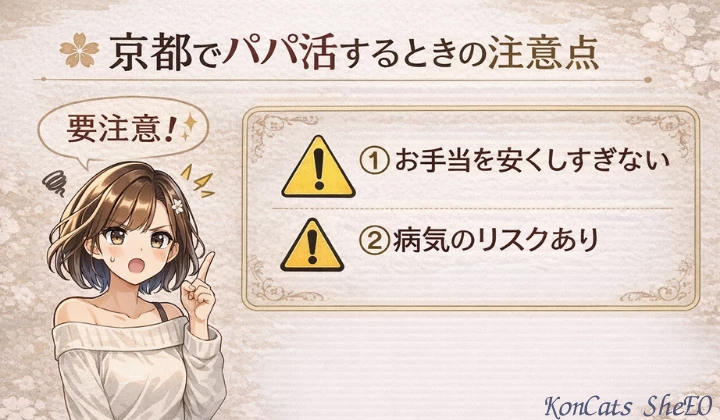 京都 パパ活 注意点