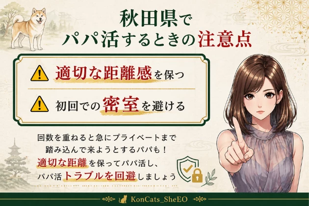 秋田 パパ活 注意点