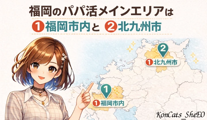 福岡パパ活メインエリア