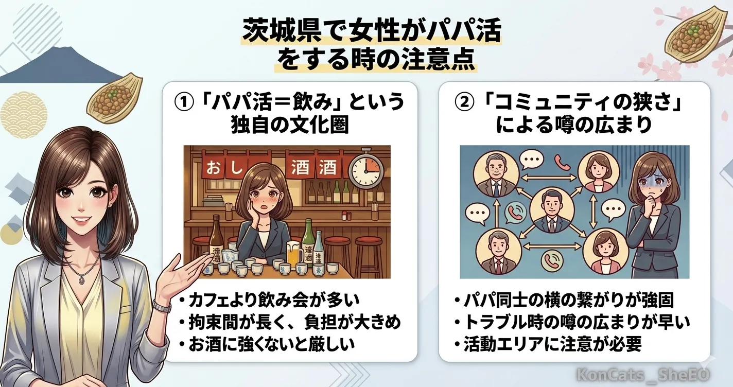 茨城　パパ活　注意点