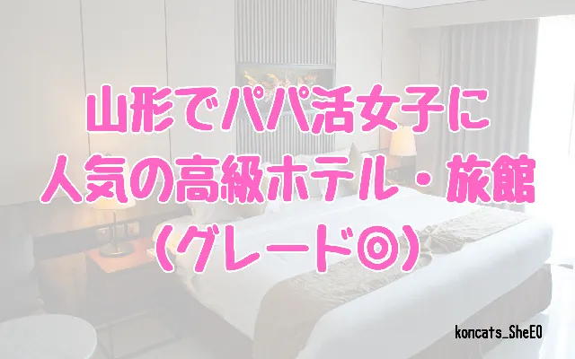 山形県　パパ活　女性　高級ホテル・旅館
