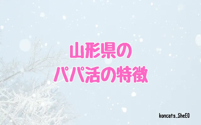 山形県　パパ活　女性　特徴