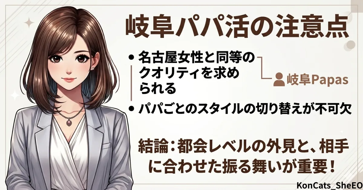 岐阜県　パパ活 　岐阜県パパ活の注意点