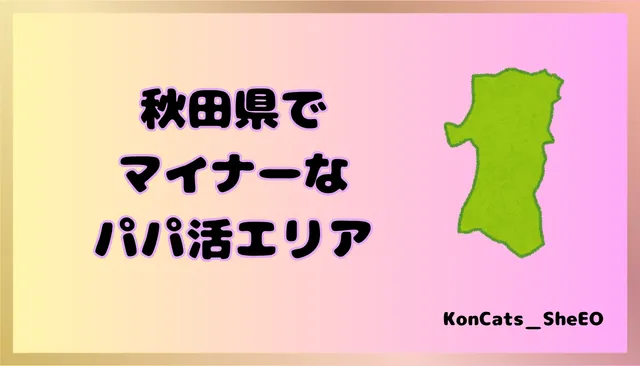 秋田県　パパ活　女性　マイナーエリア