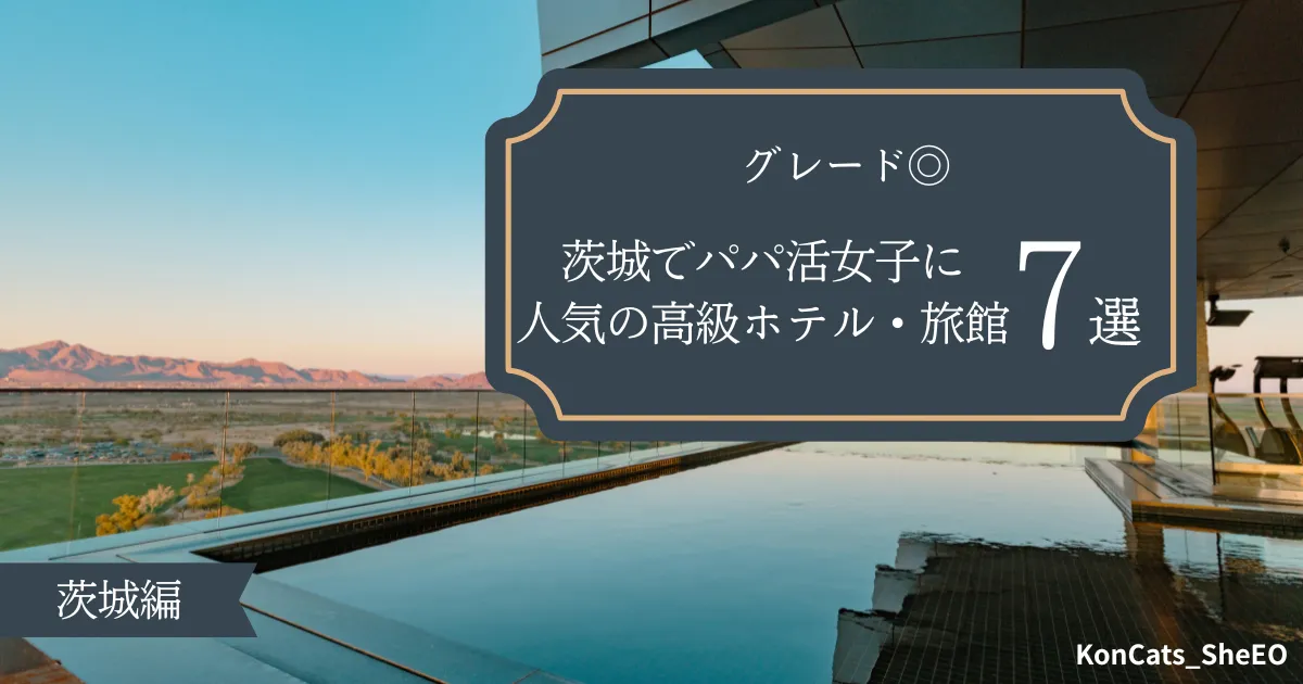 茨城　パパ活　　茨城県でパパ活女子に人気の高級ホテル　旅館　グレード◎　