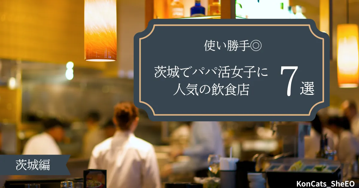 茨城　パパ活　茨城県でパパ活女子に人気の飲食店　使い勝手良し