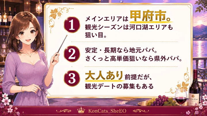 山梨 パパ活 特徴