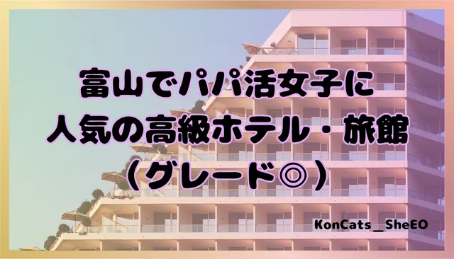 富山県　パパ活　女性　高級ホテル・旅館
