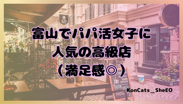 富山県　パパ活　女性　高級店
