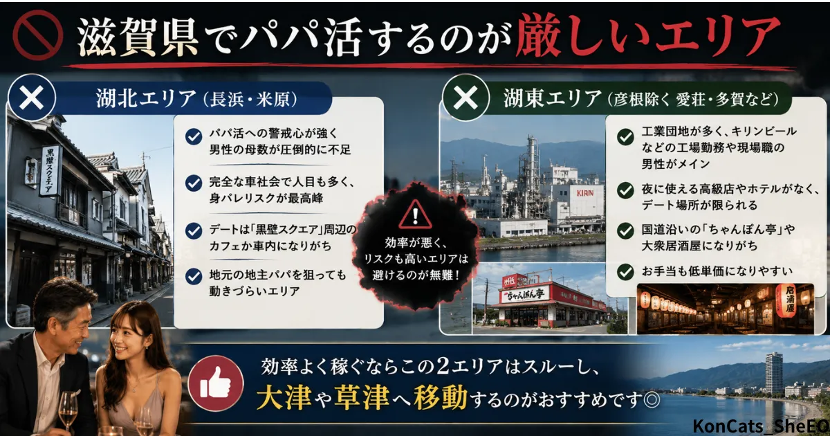 滋賀県　パパ活　滋賀県のパパ活が厳しいエリア