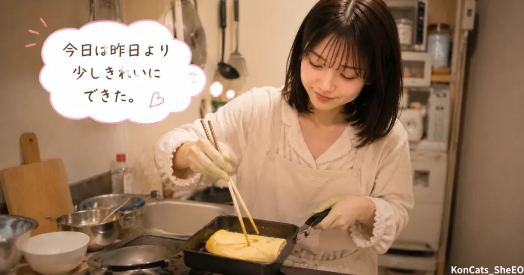 あやかのパパ活体験談　④　日常編　あやかの日常　だし巻き