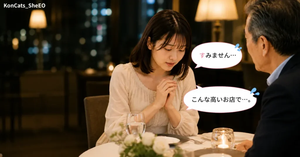 あやかパパ活体験談　③　避けていた言葉　すみません